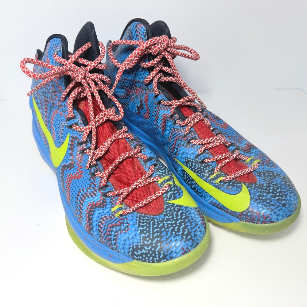Nike KD 5 Ice Blue Digital Camo Mens Basketball Shoes 554988-401 Size 11.5
